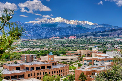 landscape of uccs and pikes peak