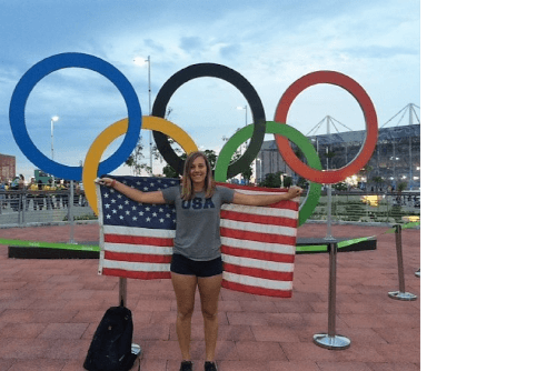 Holly at the 2016 Olympic Games in Rio De Janeiro