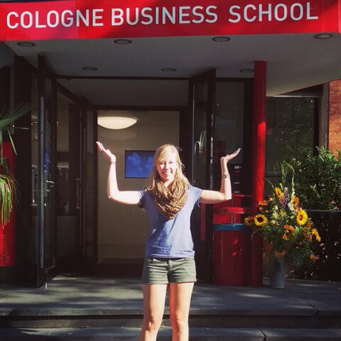 Olivia Faydenko studying abroad in Cologne, Germany