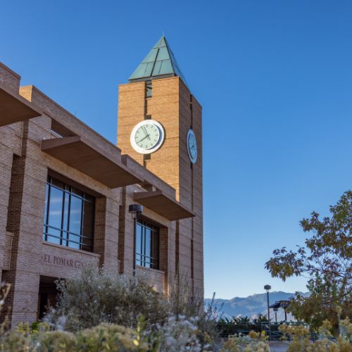 El Pomar Clock Tower on UCCS Campus
