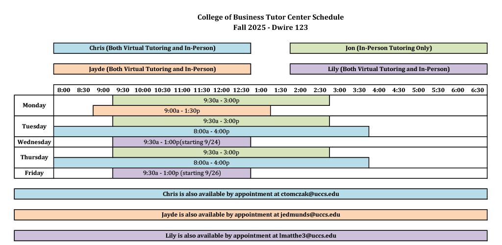 Schedule 