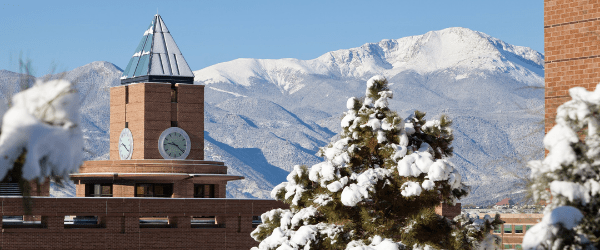 Photo of UCCS campus in winter