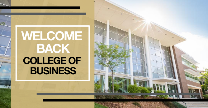 Graphic for welcoming students back for fall 2020