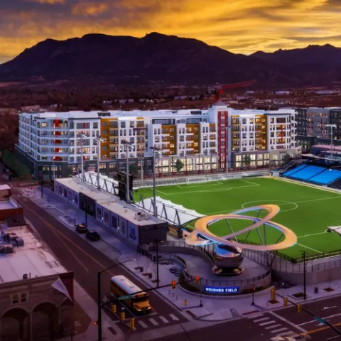 Image of Weidner Field and Experience Apartments