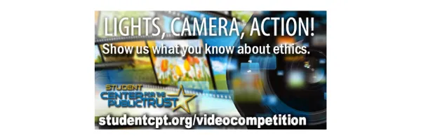 Ethics in Action Video Competition Banner