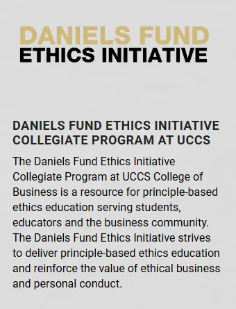 Daniels Fund Ethics Initiative Collegiate Program at UCCS