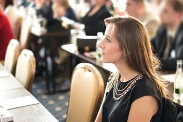 Student at a convention 