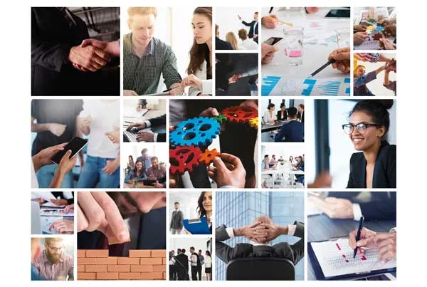 Business Activities Collage