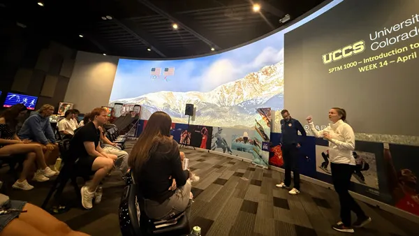Students at the Olympic Training Center in Colorado Springs
