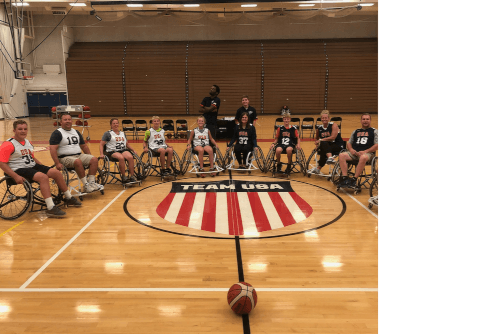 UCCS Sport Management student Colin Klaber interning with the National Wheelchair Basketball Association.