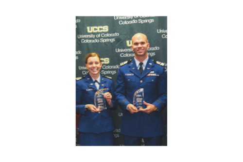 Mikaela Pollock and Austin Carlman from the Air Force Academy