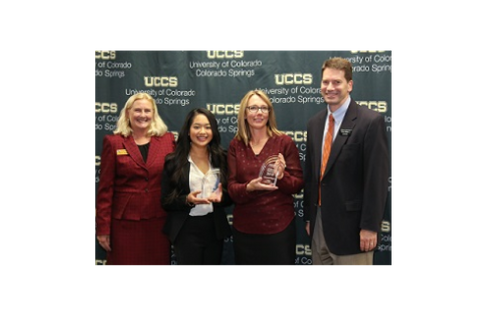 Mandy Hubbell and Amy Sumontha from UCCS
