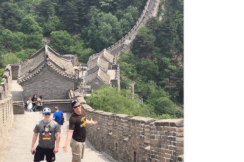 Photo of UCCS students on their international business seminars trip to China.