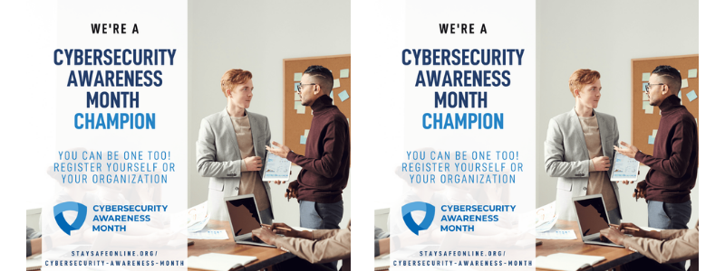 Photo of the Cybersecurity Awareness Month Graphic