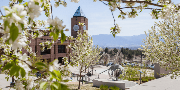 Photo of UCCS campus in spring